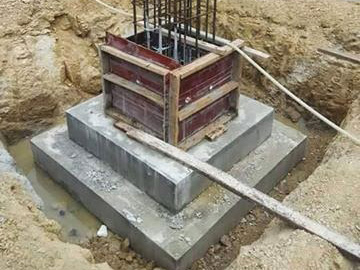 spread footing concrete foundation in Suffolk